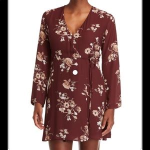 Floral wrap dress